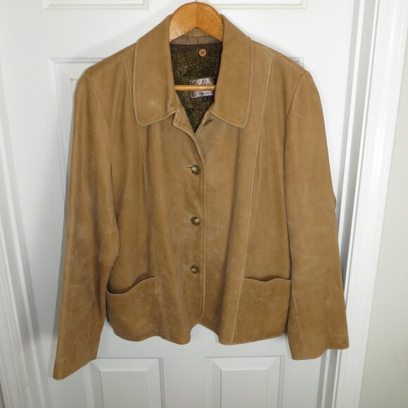 The Territory Ahead Jacket Womens XL Suede Leather Rancher Parisian Yellowstone - Picture 1 of 5